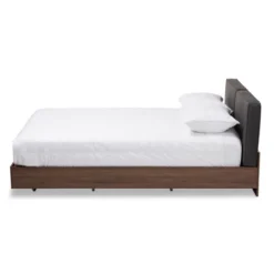 Queen Iselin Finished Storage Platform Bed Dark Gray/Walnut Brown - Baxton Studio 11 Queen Iselin Finished Storage Platform Bed Dark Gray/Walnut Brown - Baxton Studio -Furniture Hotsale Shop GUEST 0054c193 8214 404c 8824 d5020638dfcc