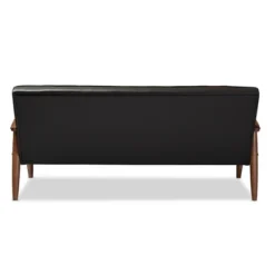 Sorrento Mid-Century Retro Modern Faux Leather Upholstered Wooden 3 Seater Sofa - Baxton Studio 10 Sorrento Mid-Century Retro Modern Faux Leather Upholstered Wooden 3 Seater Sofa - Baxton Studio -Furniture Hotsale Shop GUEST 012c5b24 fab0 4cc8 83f8 4c17f536eb81