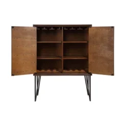 Oxford 2 Door Bar Cabinet Brown - Treasure Trove Accents -Furniture Hotsale Shop GUEST 012dcf30 2499 4822 b890 e2ac6b136f8d