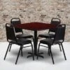 Flash Furniture 36'' Square Laminate Table Set With X-Base And 4 Trapezoidal Back Banquet Chairs -Furniture Hotsale Shop GUEST 01aa89d4 ba37 4cce 9ca4 da730705f2b8