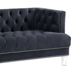 64" Ansario Sofa Charcoal Velvet - Acme Furniture -Furniture Hotsale Shop GUEST 02c229f8 5455 441e 8d8e 468abf5905f6