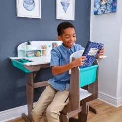 KidKraft Grow Together Pocket Adjustable Desk With Hutch And Chair -Furniture Hotsale Shop GUEST 02de2c1e 3f2a 4c40 b942 161ba6d8ceb8