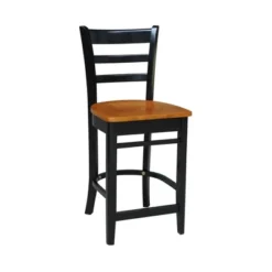 36" Patrick Round Pedestal Counter Height Dining Set With 2 Emily Stools Black/Cherry - International Concepts 7 36" Patrick Round Pedestal Counter Height Dining Set With 2 Emily Stools Black/Cherry - International Concepts -Furniture Hotsale Shop GUEST 02f989d2 8789 4b20 9ea9 a896915c4b39