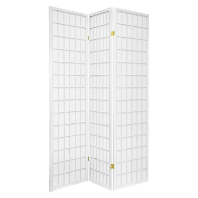 6 Ft. Tall Window Pane Shoji Screen 3 Panels - Oriental Furniture 3 6 Ft. Tall Window Pane Shoji Screen 3 Panels - Oriental Furniture