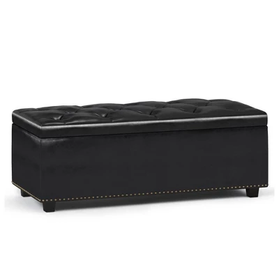 Rectangular Springfield Lift Top Storage Ottoman - WyndenHall 3 Rectangular Springfield Lift Top Storage Ottoman - WyndenHall