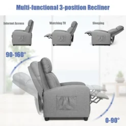 Recliner Massage Chair, Ergonomic Adjustable Single Sofa With Padded Seat Grey -Furniture Hotsale Shop GUEST 05236af2 2448 4ced bc43 957a75b064fc