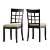 Set Of 2 Kensington Lattice Back Dining Chairs Black - Inspire Q -Furniture Hotsale Shop GUEST 05260335 536b 4221 9d49 357e00349e84