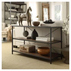 Webster Mixed TV Stand For TVs Up To 50" Brown - Inspire Q -Furniture Hotsale Shop GUEST 05d5a46f c9b6 4cf4 a7ef 8626682ec9f1