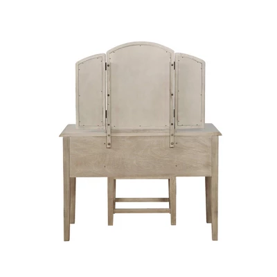Sophie Vanity And Stool White Wash - Powell Company 7 Sophie Vanity And Stool White Wash - Powell Company - Image 5