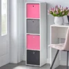 4.25" Utility Bookcase Tower With 4 Fabric Bins White/Pink - Buylateral 2 4.25" Utility Bookcase Tower With 4 Fabric Bins White/Pink - Buylateral -Furniture Hotsale Shop GUEST 0685d3ad f403 4c30 8fa2 009f04426a3b