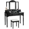 Costway 7 Drawers Vanity Set Dressing Table W/ Tri-Folding Mirror -Furniture Hotsale Shop GUEST 06bb310e e5b5 4fd1 9189 f42f45d1f5ec