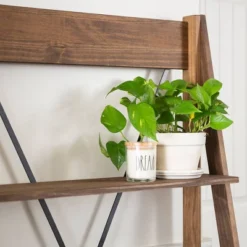 68.25" Boho 4 Tier Solid Wood Ladder Bookshelf Plant Stand - Saracina Home 18 68.25" Boho 4 Tier Solid Wood Ladder Bookshelf Plant Stand - Saracina Home -Furniture Hotsale Shop GUEST 06dd6b1f 0a35 4ec3 99cf 42bc2a3440f4