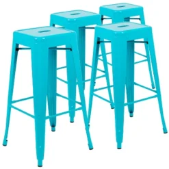 Emma And Oliver 4 Pack 30" High Metal Indoor Bar Stool - Stackable Stool -Furniture Hotsale Shop GUEST 073f09cc 704c 4510 9e22 fa24c1856aad