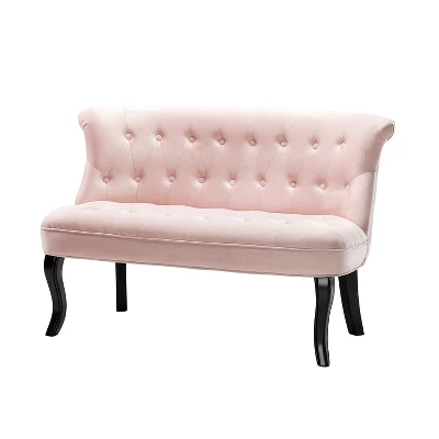 Jane 47" Velvet Button-tufted And Wing Back Loveseat Solid Wood And Cabriole Legs For Living Room And Bedroom | ARTFUL LIVING DESIGN 18 Jane 47" Velvet Button-tufted And Wing Back Loveseat Solid Wood And Cabriole Legs For Living Room And Bedroom | ARTFUL LIVING DESIGN - Image 16