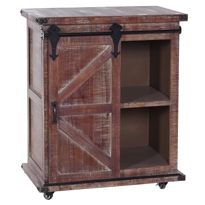 Graham Cart Cabinet Natural/Black - Stylecraft 3 Graham Cart Cabinet Natural/Black - Stylecraft