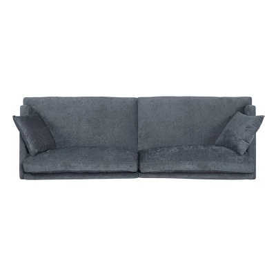 Malverne Contemporary 3 Seater Fabric Sofa With Accent Pillows Charcoal/Dark Brown - Christopher Knight Home 6 Malverne Contemporary 3 Seater Fabric Sofa With Accent Pillows Charcoal/Dark Brown - Christopher Knight Home - Image 4