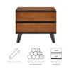 Mid-Century Modern 2 Drawer Nightstand Walnut - Linon -Furniture Hotsale Shop GUEST 0e43eabc 498e 460c b134 3dec9ed2fda7