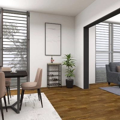 Industrial Metal Rectangle Wine Rack Black - Olivia & May 16 Industrial Metal Rectangle Wine Rack Black - Olivia & May - Image 14