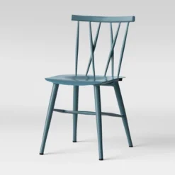 Set Of 2 Becket Metal X Back Dining Chair Light Blue - Project 62™ -Furniture Hotsale Shop GUEST 0f338409 4dbf 4415 8275 d135d3941070