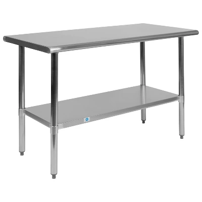 Flash Furniture Stainless Steel 18 Gauge Prep And Work Table With Undershelf - NSF Certified 12 Flash Furniture Stainless Steel 18 Gauge Prep And Work Table With Undershelf - NSF Certified - Image 10