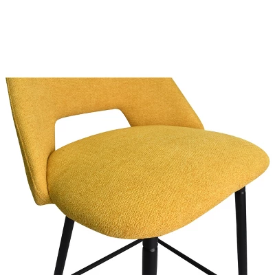 26 Inches Edwin Upholstered Counter Height Stool (Set Of 2) Walnut Leg-The Pop Maison 8 26 Inches Edwin Upholstered Counter Height Stool (Set Of 2) Walnut Leg-The Pop Maison - Image 6