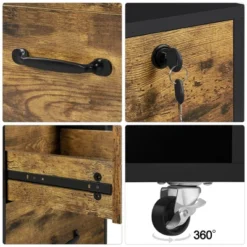 Yaheetech Mobile Letter Size Rolling File Cabinet With Drawers And Storage Shelves For Home Office -Furniture Hotsale Shop GUEST 15c32310 3441 4d6d 86e2 9034bc390d11