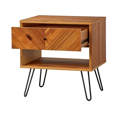 Alexandria 1 Drawer End Table Oak - Lifestorey 6 Alexandria 1 Drawer End Table Oak - Lifestorey - Image 4