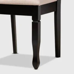 7pc Reneau Upholstered Wood Dining Set Sand Brown/Espresso - Baxton Studio 11 7pc Reneau Upholstered Wood Dining Set Sand Brown/Espresso - Baxton Studio -Furniture Hotsale Shop GUEST 1946d7e0 47a1 4b62 83e6 5a0b593302bc