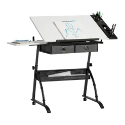 Core Drawing Table And Stool Set Charcoal Black/White - Studio Designs -Furniture Hotsale Shop GUEST 19d1a665 a8bb 435d b2dd ccca9f7b9e24