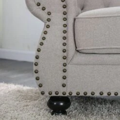 Irving Tufted Loveseat Light Gray - HOMES: Inside + Out -Furniture Hotsale Shop GUEST 1ac13a88 bd39 412c 9a77 6a1ab62b6709