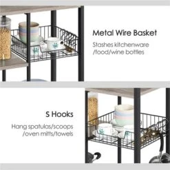 Yaheetech 4-Tier 55" Kitchen Baker's Rack With Power Outlet -Furniture Hotsale Shop GUEST 1ae88d52 0df8 44af 9ab5 9890b07d9adb