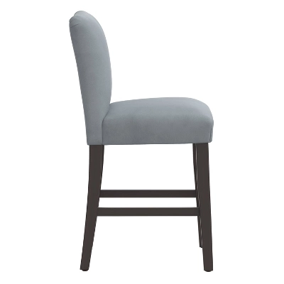 Hendrix Counter Height Barstool In Velvet - Skyline Furniture 4 Hendrix Counter Height Barstool In Velvet - Skyline Furniture - Image 2