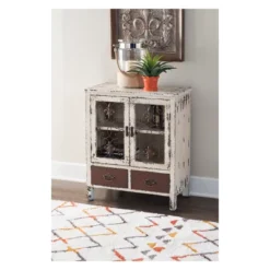 Garrick 2Drawer Console Table Distressed OffWhite - Powell Company -Furniture Hotsale Shop GUEST 1d37f05d 5713 471b b6f0 ec8414f6ef72