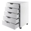 Halifax 5 Drawer Cabinet With Casters White - Winsome -Furniture Hotsale Shop GUEST 1ed4be72 efb1 4250 a8e6 1fcb8c1ceb4d