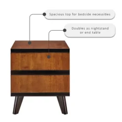 Mid-Century Modern 2 Drawer Nightstand Walnut - Linon 18 Mid-Century Modern 2 Drawer Nightstand Walnut - Linon -Furniture Hotsale Shop GUEST 1ef1a4ef a883 4b5d ac40 0b6c3df7ce00