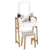 Costway Makeup Vanity Table Dressing Table Cushioned Stool Set -Furniture Hotsale Shop GUEST 2090fac4 5634 4eaa a127 101c7058f782