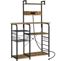Yaheetech 4-Tier 55" Kitchen Baker's Rack With Power Outlet -Furniture Hotsale Shop GUEST 232cd2f4 2b2a 4645 805f 42c0a45b2e3d