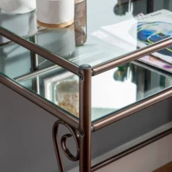 Clarisse Metal Vanity Set Brown - Linon -Furniture Hotsale Shop GUEST 233c17ba c60b 485f bd28 e9807485d2ef