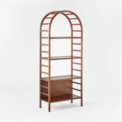 72" Holladay Curved Wooden Bookcase - Threshold™ Designed With Studio McGee 24 72" Holladay Curved Wooden Bookcase - Threshold™ Designed With Studio McGee -Furniture Hotsale Shop GUEST 245145c7 43e9 43cb 9096 d7c8d5f6dc83
