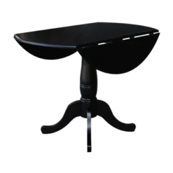 Davidson Round Dual Drop Leaf Pedestal Table Black - International Concepts 18 Davidson Round Dual Drop Leaf Pedestal Table Black - International Concepts -Furniture Hotsale Shop GUEST 24ec0610 818b 49bd 8c62 485e357e0b69