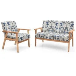 Costway Modern Living Room Sofa Set W/ Loveseat Sofa Couch & Accent Armchair -Furniture Hotsale Shop GUEST 25aaa79b 52d6 4cc0 9d96 e35ef389971b