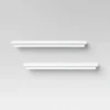 2pc Traditional Wall Shelf Set White - Threshold™