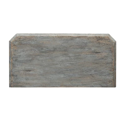 Operose Ville 2 Door Wine Cabinet With White Door Insets Distressed Gray Blue - Treasure Trove Accents 9 Operose Ville 2 Door Wine Cabinet With White Door Insets Distressed Gray Blue - Treasure Trove Accents - Image 7