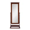 Chiara Cheval Mirror/Jewelry Wardrobe Walnut - Powell Company