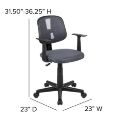 Flash Furniture Flash Fundamentals Mid-Back Mesh Swivel Task Office Chair With Pivot Back And Arms 20 Flash Furniture Flash Fundamentals Mid-Back Mesh Swivel Task Office Chair With Pivot Back And Arms -Furniture Hotsale Shop GUEST 27b441e8 0a01 4418 a34d e453e27eb4bb