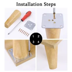 Unique Bargains Wood Furniture Legs Round Solid With Mounting Plate Replacement Feets Set Of 4 9 Unique Bargains Wood Furniture Legs Round Solid With Mounting Plate Replacement Feets Set Of 4 -Furniture Hotsale Shop GUEST 28035d28 b7be 4c75 9ec3 4a0ad0894788