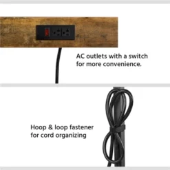 Yaheetech 67.5" H Baker’s Rack With Power Outlet For Kitchen Storage, Rustic Brown -Furniture Hotsale Shop GUEST 289f1de0 8408 477d bbd0 d71af9e79f65