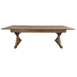Merrick Lane 8' X 40" Rectangular Antique Rustic Solid Pine Foldable Dining Table With Crisscross Legs 18 Merrick Lane 8' X 40" Rectangular Antique Rustic Solid Pine Foldable Dining Table With Crisscross Legs -Furniture Hotsale Shop GUEST 2ba0f90d a0f5 4dc6 bf14 eaed19288e5e