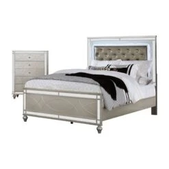 2pc La Mesa Bed And Chest Set Silver - HOMES: Inside + Out -Furniture Hotsale Shop GUEST 2bd94013 86d6 4db4 a090 96c2efdaa57b