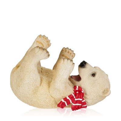 True Cheery Cub Polyresin Wine Bottle Holder Set Of 1, White, Holds 1 Standard Wine Bottle 5 True Cheery Cub Polyresin Wine Bottle Holder Set Of 1, White, Holds 1 Standard Wine Bottle - Image 3